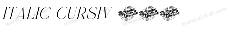 Italic Cursiv字体转换